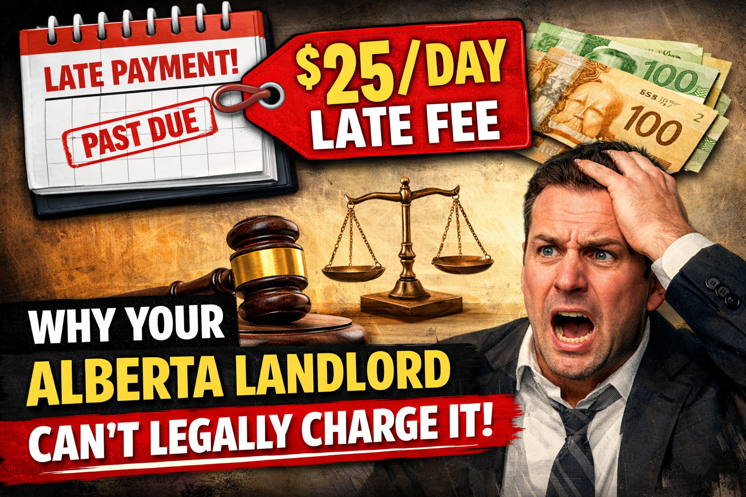 The $25/Day Late Fee Trap: Why Your Alberta Landlord Can't Legally Charge It